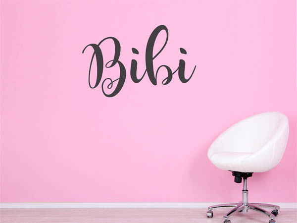 Wandtattoo Bibi in Handschrift