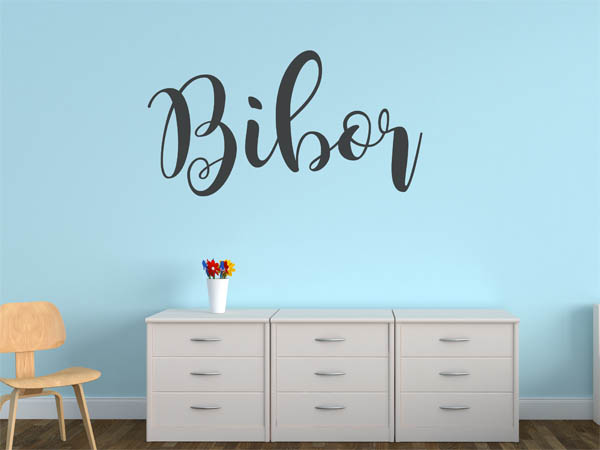 Wandtattoo Bibor in Handschrift