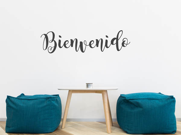 Wandtattoo Bienvenido in Handschrift
