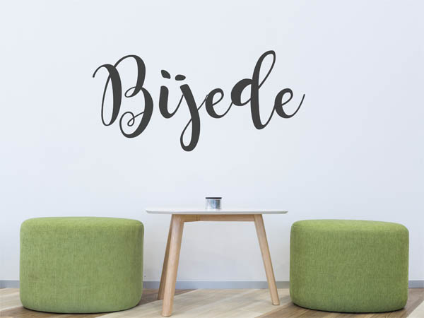Wandtattoo Bijede in Handschrift