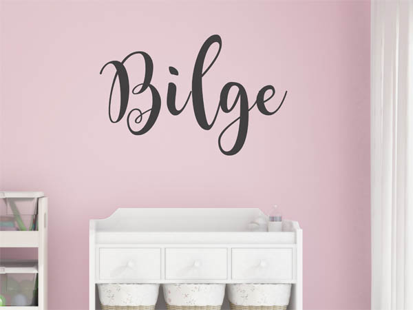 Wandtattoo Bilge in Handschrift