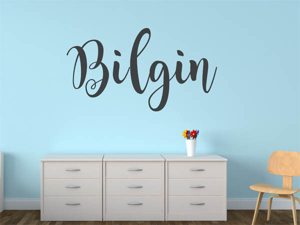 Wandtattoo Bilgin in Handschrift