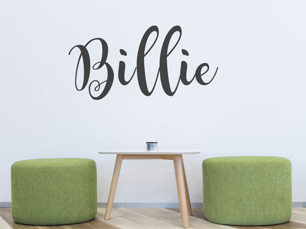 Wandtattoo Billie in Handschrift