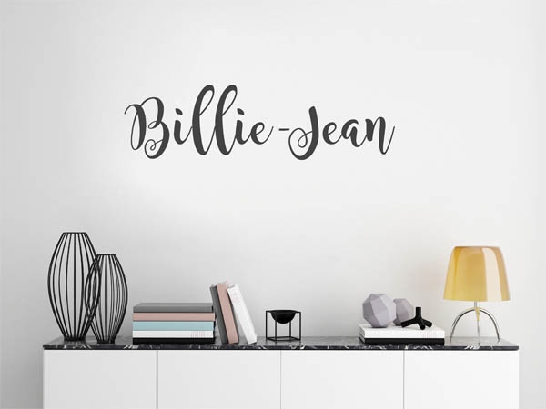 Wandtattoo Billie-Jean in Handschrift
