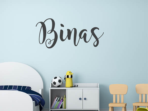 Wandtattoo Binas in Handschrift