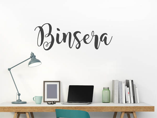 Wandtattoo Binsera in Handschrift
