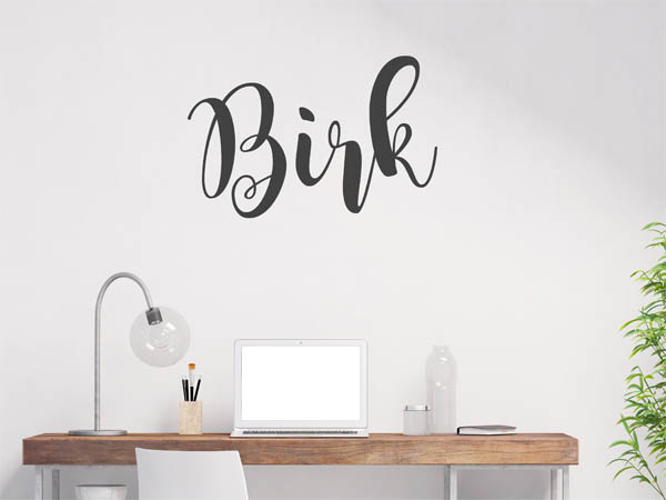 Wandtattoo Birk in Handschrift