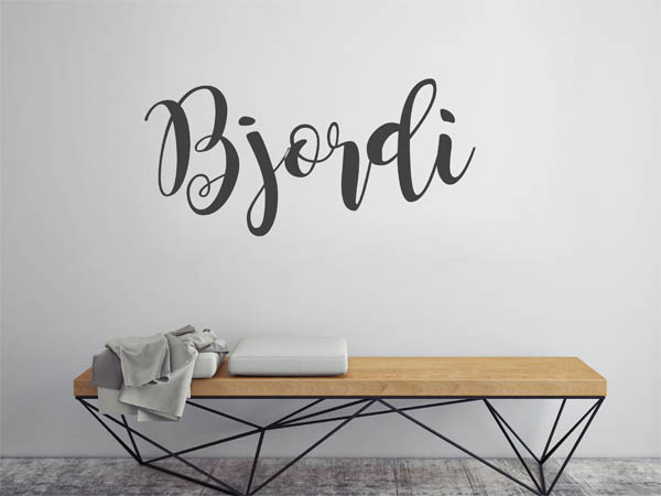 Wandtattoo Bjordi in Handschrift