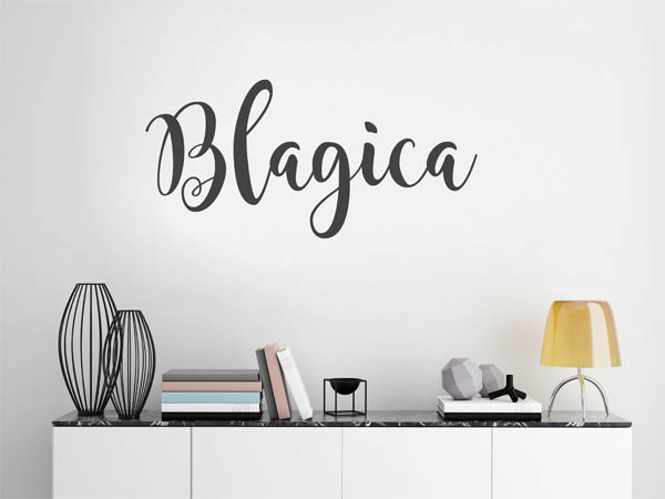 Wandtattoo Blagica in Handschrift