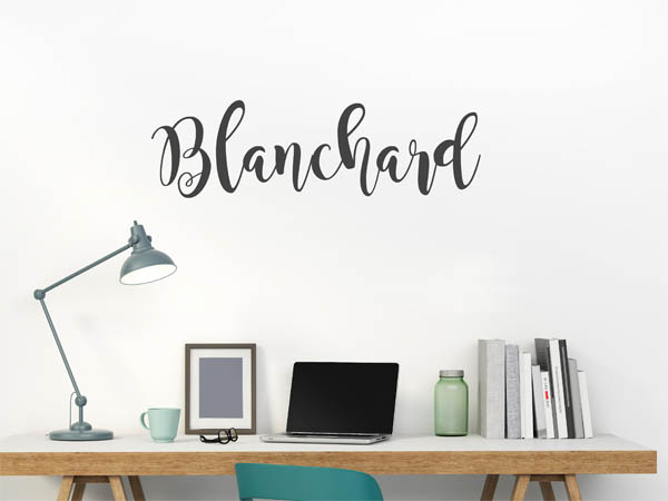 Wandtattoo Blanchard in Handschrift