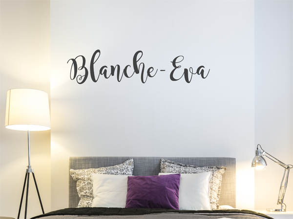 Wandtattoo Blanche-Eva in Handschrift