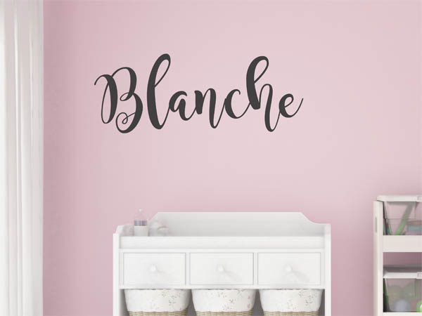 Wandtattoo Blanche in Handschrift