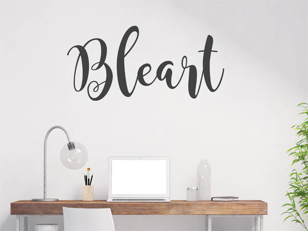 Wandtattoo Bleart in Handschrift
