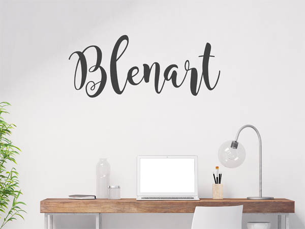Wandtattoo Blenart in Handschrift