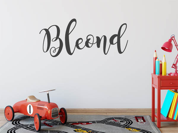 Wandtattoo Bleond in Handschrift