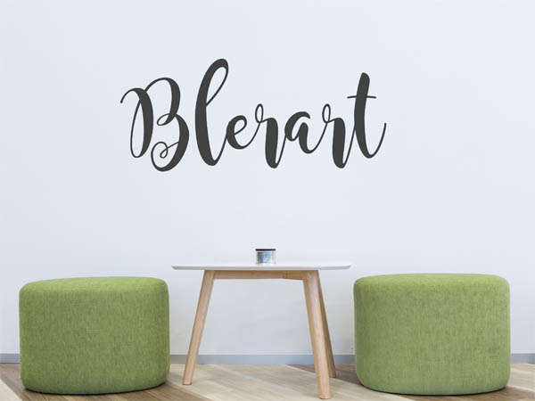 Wandtattoo Blerart in Handschrift
