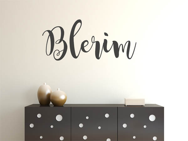 Wandtattoo Blerim in Handschrift
