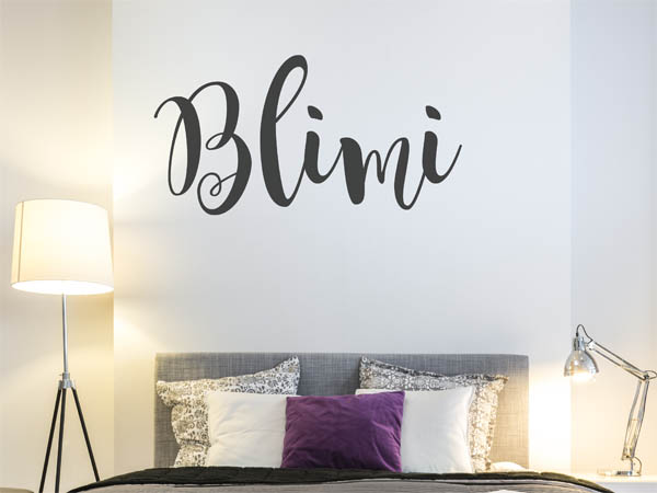 Wandtattoo Blimi in Handschrift