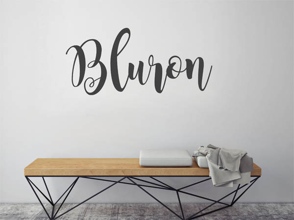 Wandtattoo Bluron in Handschrift