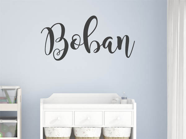 Wandtattoo Boban in Handschrift