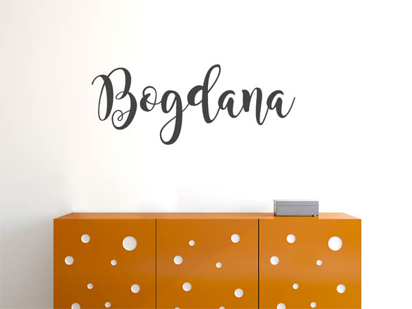 Wandtattoo Bogdana in Handschrift