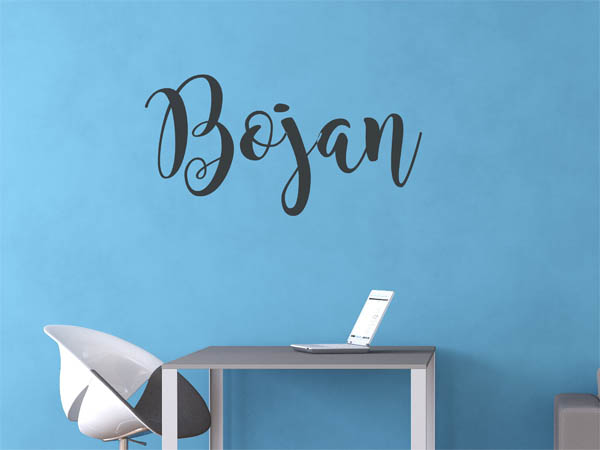 Wandtattoo Bojan in Handschrift