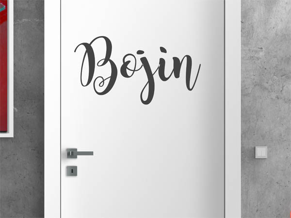 Wandtattoo Bojin in Handschrift