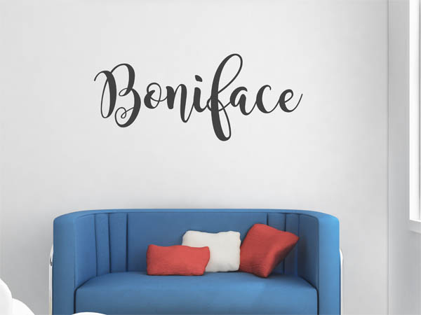 Wandtattoo Boniface in Handschrift