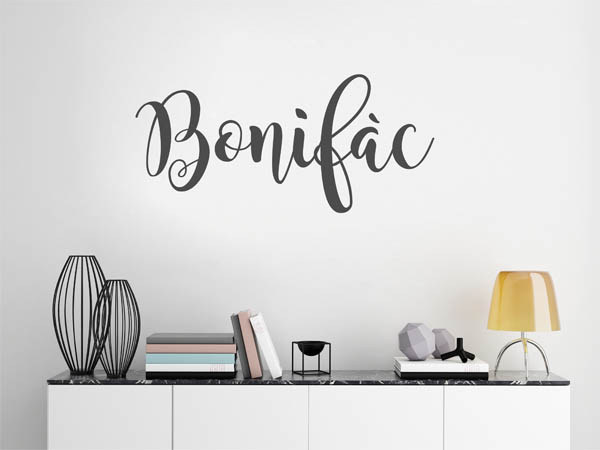 Wandtattoo Bonifàc in Handschrift