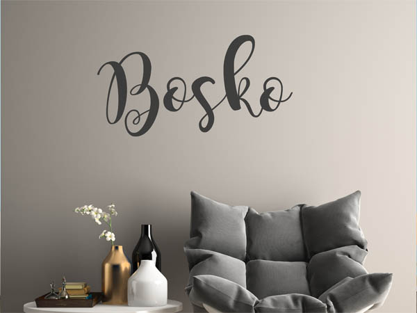 Wandtattoo Bosko in Handschrift
