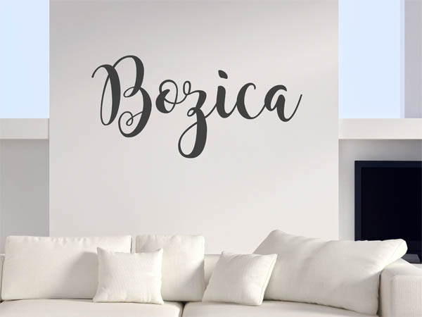 Wandtattoo Bozica in Handschrift