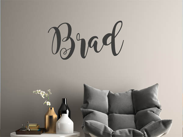 Wandtattoo Brad in Handschrift