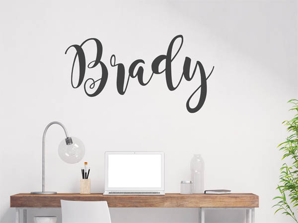 Wandtattoo Brady in Handschrift