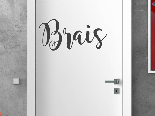 Wandtattoo Brais in Handschrift
