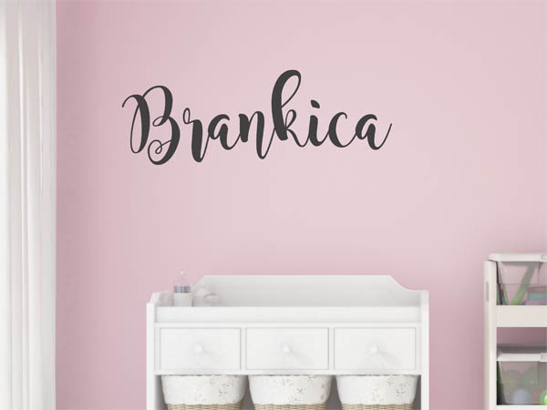 Wandtattoo Brankica in Handschrift