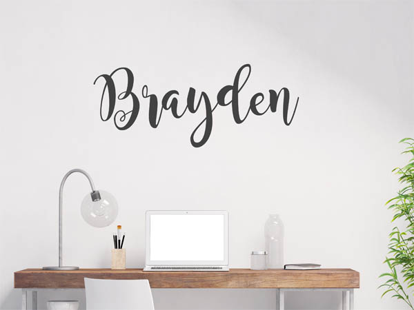 Wandtattoo Brayden in Handschrift