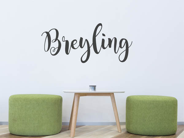 Wandtattoo Breyling in Handschrift