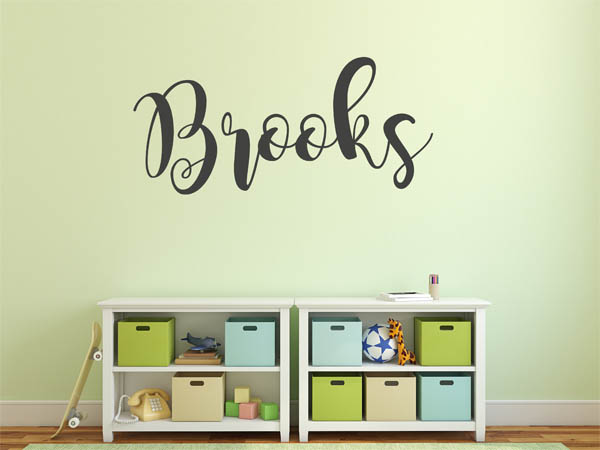 Wandtattoo Brooks in Handschrift