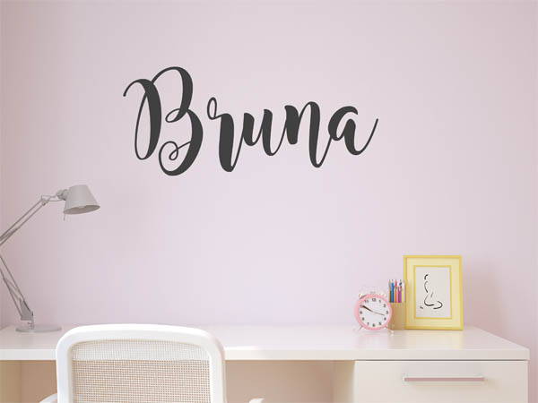 Wandtattoo Bruna in Handschrift
