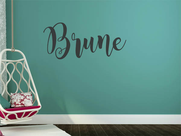 Wandtattoo Brune in Handschrift