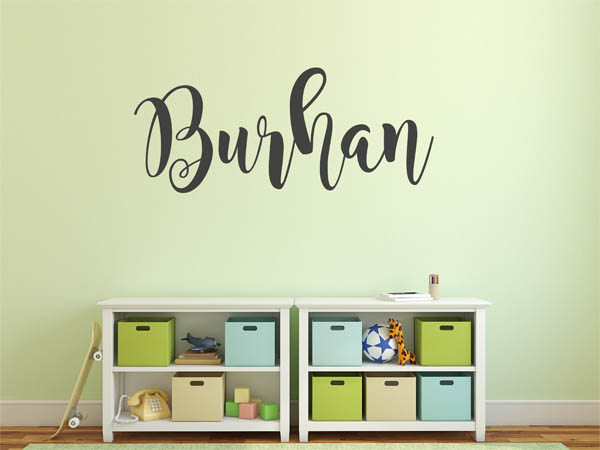 Wandtattoo Burhan in Handschrift