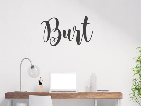 Wandtattoo Burt in Handschrift