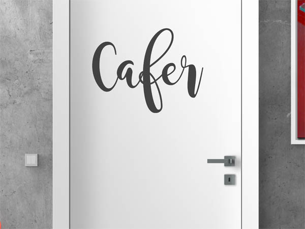 Wandtattoo Cafer in Handschrift