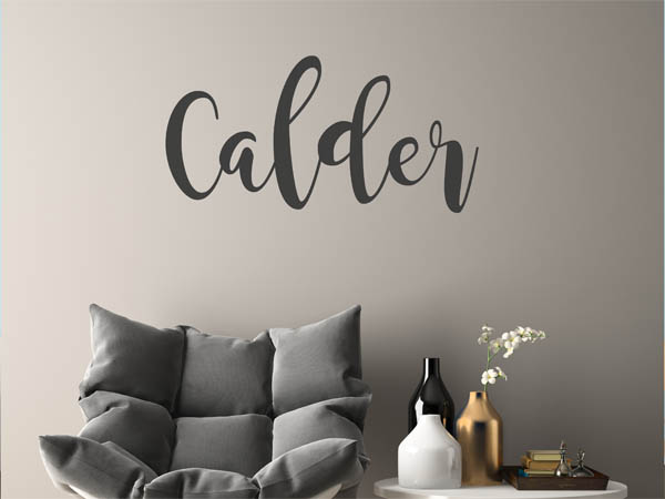 Wandtattoo Calder in Handschrift