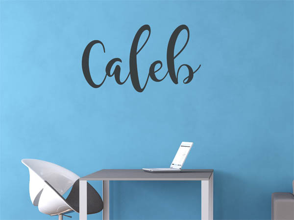 Wandtattoo Caleb in Handschrift