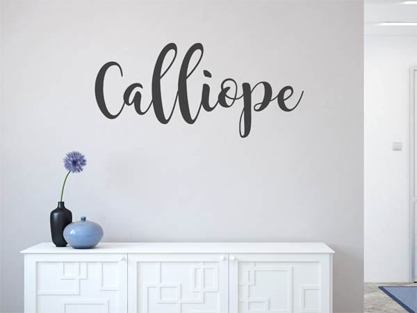 Wandtattoo Calliope in Handschrift
