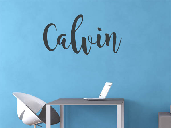 Wandtattoo Calvin in Handschrift