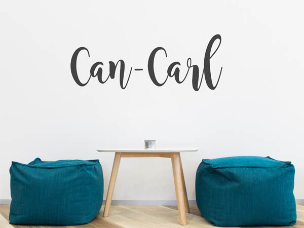 Wandtattoo Can-Carl in Handschrift