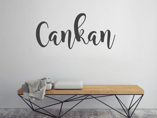 Wandtattoo Cankan in Handschrift