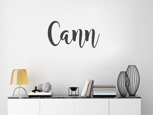 Wandtattoo Cann in Handschrift